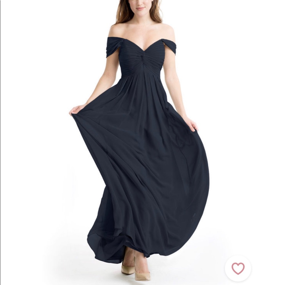 Azazie Kaitlynn, Dark Navy, size A0